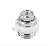 Desiumite 1/2" Automatic Air Vent Valve for Radiators - Self-Bleeding, Auto Cut-Off, 3-Mode Control (Open/Middle/Closed), Compact 27x26x26mm Design, Includes Shut-Off(1pcs)