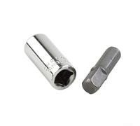 Desiumite 1 Over 4 Hex Shank to Quarter a Square Drive Socket Adapter Converter Set 2piece Drill Bit Connector for Power Tools Chrome Vanadium Steel Compatible Having Quick Ch