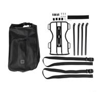 Desiumite 10L Waterproof Front Fork For Bike Bag with Aluminum Alloy Rack Mount for Road For Bike, E-For Bike, and Scooter - Nylon Pannier for Cycling Accessories(1xrack+1xbag)