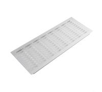 Desiumite 150mm Aluminium Rectangular Air Vent Grille Cover for Wardrobe, Cabinet, Bathroom Door or Shoe Storage with Waterproof Design, Silver(150x400mm)