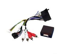 Desiumite 16-Pin Automotive Harness And CAN Bus Decoder Box Factory Wiring Compatible for Fiat for Doblo 500L Models Installation -Coded Wires Wear-Resistant Car Stereo Upgrade