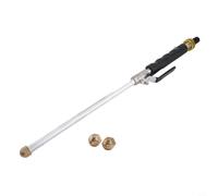 Desiumite 2-in-1 High Pressure Washer Wand Nozzle Garden Hose Attachment Adjustable Spray Tip Aluminum Alloy Blue 18.3 Inch Car Roof Patio Cleaning