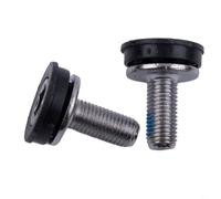 Desiumite 2 Pack Bottom Bracket Axle Bolts M8 28mm for Alan Crank Sets, Compatible with and Road Bikes, Steel Construction with Electro Silver Plating,