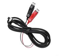 Desiumite 2-Pin Power Extension Cord for Daiwa and Miya 300/750MJ Electric Fishing Reels, 1.5mm² Pure Copper Core, Black and Red Color()