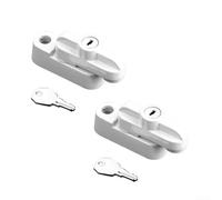 Desiumite 2 Window Lock Keys With Rotary Latch Door And Window Stoppers For Enhanced Security, Crafted From Aluminum Alloy For Stability And Reliability