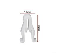 Desiumite 30-Pack Plastic Body Rivet Fasteners for Automotive Trim Installation - Decorative Moulding Clips Compatible with Car Side Skirts, Bumpers, Dashboard & Interior