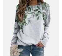 Desiumite 3D Digital Printed Pullover Hoodie for Women Regular Length | Vibrant 3D floral print, round neck design, loose for relaxed fit, moderate stretch, daily casual wear