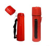 Desiumite 4.5kg Welding Rod Storage Tube Container for MMA Electrodes, Moisture-Resistant Plastic Electrode Holder with Measuring Scale, Carry Clip & Strap, Red 360mm x 7