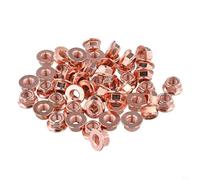 Desiumite 50-Piece Exhaust Manifold Lock Nuts Set, M8x1.25 mm Metal Nuts with High- Resistance (-70°C to +400°C), for Vehicles, Compatible with OEM Exhaust