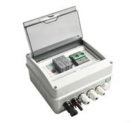 Desiumite 550V 1 in 1 Out Solar PV Combiner Box IP65 Waterproof DC Junction with Over-Voltage and Overload Protection for Residential Rooftop Photovoltaic Systems,