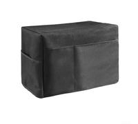 Desiumite 600D Oxford Fabric Sewing Machine Dust Cover Waterproof Protective Case With Top Handle For JANOME Compatible Home Craft Room Storage Black 46X21x32cm