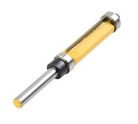 Desiumite 635mm Shank Double Bearing Straight Router Bit for Wood Carving and Trimming 1/4 Inch Industrial Grade for CNC Ground Carbide Cutter Having Solid Hardened Steel B(38mm)