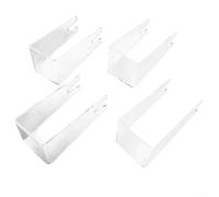 Desiumite Acrylic Table Tennis Paddle Display Stand for Racket Holder - Clear 13 x 6.3 x 6 cm Base, 4-Piece Set for Sports Store, Stadium & Home Use(4PCS)