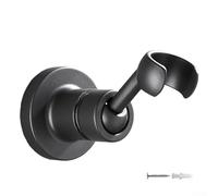 Desiumite Adjustable 360° Shower Head Holder with Screw Long Lasting Bathroom Wall Mount Bracket for Copper Compatible Standard Most DIY Showerheads Simple Place with Fix(Gray)