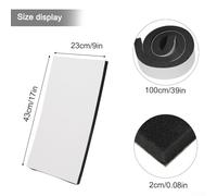 Desiumite Air Conditioner Side Insulated Foam Panels with Vinyl Cover for Energy Saving and Noise Reduction, 2 Pack