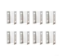 Desiumite Aluminium Fence Brackets for Vinyl or Wooden Panels 2.75 Inch Rail Post Connectors Outdoor Deck Hardware White