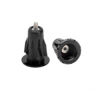 Desiumite Aluminum Alloy Bar End for 22-24mm Handlebars - Lightweight 20g Pair, Compatible with Road Bikes,(black)