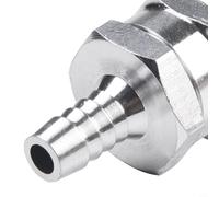 Desiumite Aluminum Alloy Fuel Non-Return Valve for Automotive, Marine & Agricultural Use - Resistant to Petrol, Kerosene - 6/8/10/12/14/16mm Compatible with Water(6mm)