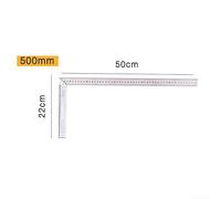 Desiumite Aluminum Alloy L-Shape Angle Square Ruler for Construction and Carpentry, 250mm to 600mm (4 Sizes: 25x12.5cm, 30x13.5cm, 50x22cm, 60x22cm), Silver(300mm)