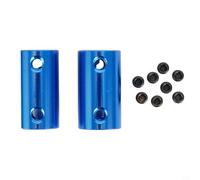 Desiumite Aluminum Flexible Shaft Coupler 5mm-8mm 6mm-8mm 8mm-8mm for Stepper Motor Part, 2 Pack, Blue, 25mm Length, 14mm Outer Diameter, 4mm Screw(2pcs 8-8mm)