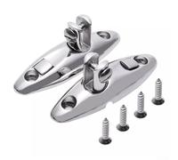 Desiumite Boat For Bimini Top Quick-Release Swivel Hinge - 316 Stainless Steel Deck-Mount Rotating Hinge for 1" Round Tube Frames, 3.6" L × 1.15" W × 1.28" H, Polished Finish