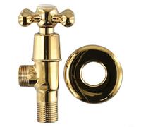 Desiumite Brass Angle Stop Valve 1/2 Inch Water Control Quarter Turn Bathroom Kitchen Plumbing Hardware