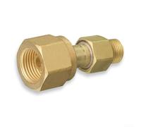 Desiumite Brass CGA-320 To CGA-580 Cylinder Adapter, To Argon Cylinder Adapter, Welding Nitrogen Regulator Adapter, Compatible With Welders And Flow Meters.(CGA-300 to CGA-200)