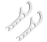 Desiumite Bucket Opener Device for 1135mm Metal Mobile Can Plus Silver Lid Home Wrench Comfortable Lids Format for Remover Workshop Garage Application Pail (2 Pack)