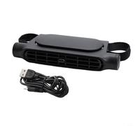 Desiumite Car Rear Fan for 360° Adjustable 3-Head Air Cooler with 3 Speed Settings, Quiet & Compact Design for Sedan SUV RV Mini Cars, Type-C Powered, Compatible with Car(Black)