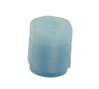 Desiumite Car Tire Valve Stem, Luminous Fluorescent Blue Covers for Wheels, ABS Material, 16x12mm, Leak-Proof Rubber Seal, Fits Standard Valves, 4/8/16-Pack(8pc)