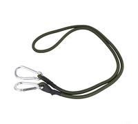 Desiumite Carabiner Elastic Cord - 30/60/90/120 cm Adjustable Bungee Strap with Aluminum Alloy Hook, 6 mm Diameter, 10 kg Max Load, for Camping Hiking Outdoor(120cm)