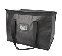 Desiumite Commercial-Grade Insulated Takeout Bag with Front Storage Compartment and Double Zipper Design, for Restaurant Takeout Pizza Transportation(50L)