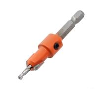 Desiumite Countersink Drill Bit for Step Pilot 1 Over 4 Hole Shank Modifiable Stop Collar Woodworking Drill for Having Hex Counterbore and Screw Flush 635mm Steel Alloy B(3.2×10)