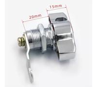 Desiumite Cupboard Plus Cabinet Cam Lock Zinc Alloy Keyless Mechanical Padlock for Furniture Finish Plus Mailbox Security Silver Drawer with Installation Simple 16mm 20m(16mm)