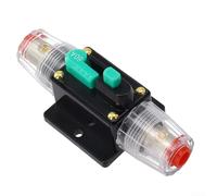 Desiumite DC Circuit Breaker 10A-100A Reset Switch Waterproof Manual Override Protection System for Car Boat 12V-48V with Push Button Mount(60A)