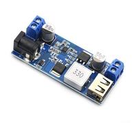 Desiumite DC-DC Converter Power Supply Module: 24V/12V to 5.2V 5A Step Down Regulator for Solar, RV, Marine & Automotive Use - USB Charging with Fast-Charge IC, 25W