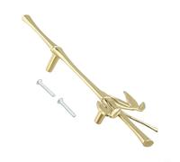Desiumite Decorative Branch Design Brass Cabinet Pulls Drawer Handle Modern Hardware Furniture Pull Knobs Handles for Kitchen Bathroom Wardrobe Cupboard(Left)