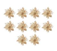Desiumite Decorative Honeysuckle Flower Branches Indoor Holiday Home Decor Artificial Floral Accessories Seasonal Wreath Making Supplies(Gold)