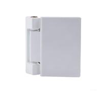 Desiumite Door Flag Hinge for UPVC Doors, Thickened Security Hinge with Plate Kit - White, Compatible with Left and Right-Handed Installation, 62x45mm &