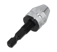 Desiumite Electric Grinding Chuck for Drill & Driver Bits, Adjustable Hexagonal Handle, Zinc Alloy Flat Tail Collet Compatible with Electric Grinder Nail Machine(3.6)