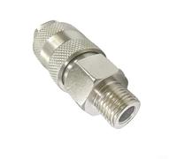 Desiumite European Design Pneumatic Fitting Connector 1/4 3/8 1/2 Inch BSPT Threaded Male Coupling For Use In Mechanical Engineering And Production Lines(20.3mm)