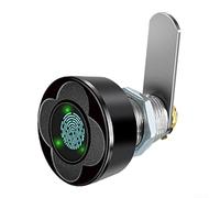 Desiumite Fingerprint Lock With USB Rechargeable Battery, Suitable For Cabinets And Lockers, Security Solution (20mm, Black)(20mm Black)