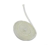 Desiumite Flat Stove Rope 10Mm X 3Mm Glass Seal Fire Rope For Oven Kiln Chimney Doors Seals, Fiberglass Gasket Rope High Temperature Resistant Material(300CM)