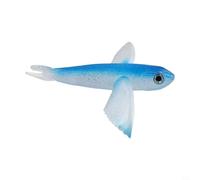 Desiumite Floating TPR and Submersible PVC Fishing Lure for Saltwater, Soft Body Blue Tuna Bait Compatible with Kingfish, Horse Mackerel, 17-21 cm,(Floating water TPR small 17cm52g)