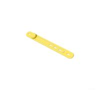 Desiumite for Cable Organizer Ties 17cm Silicone Variable for Zip Elastic with Buckle Style Reusable Multifunction Cord Management Tie Charging Cables Headphones Data(Yellow)