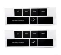 Desiumite For Control Information Repair Stickers Black Vinyl Push Button Decal Compatible with 2005-2009 Cherokee Dashboard