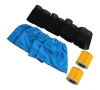 Desiumite For Einhell and Karcher MV1 MV2 WD1 WD2 WD3 Series Vacuum Cleaner HEPA Filter and Textile Filter Bags, 6 Pack