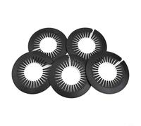 Desiumite Heating Pipe Decorative Cover 5-piece Set Wall-mounted Pipe Decorative Ring Suitable For Flange Sleeves Of Hot And Cold Water Pipes And Gas Pipes(75-115mm)