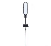 Desiumite HO Scale Model Railway Lattice Mast LED Platform Lights 28Mm Miniature Track N Lamp Set, Metal Train Station Lighting Accessories With Series Resistors For 3V DC/AC And(Black)