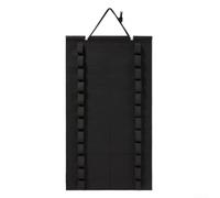 Desiumite Karate Belt Organizer Wall Hang Felt Cloth Black | Space saving design, fits karate for taekwondo bjj belts, for durable elastic loops, modern elegant look, lightweight